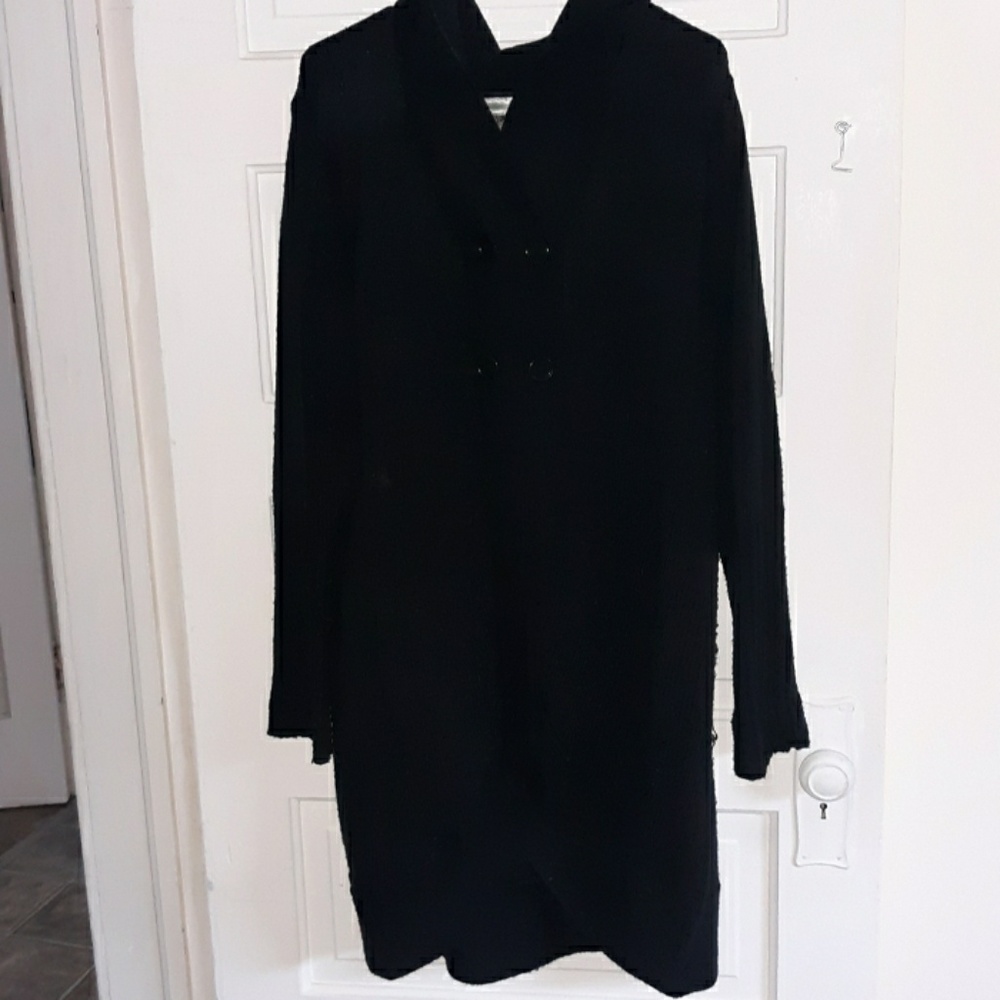 Super warm and cozy long cardigan w/ hood